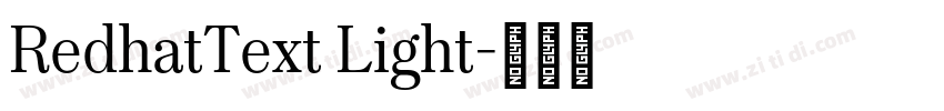RedhatText Light字体转换
